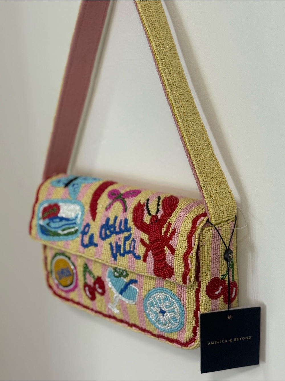 La Doce Vita Beaded Shoulder Bag - Picture 4 of 5